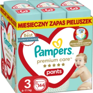 PAMPERS Premium Care pieluchomajtki 6 11kg rozmiar 3 144 szt