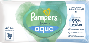 PAMPERS Harmonie Aqua chusteczki nawilzane 48 szt